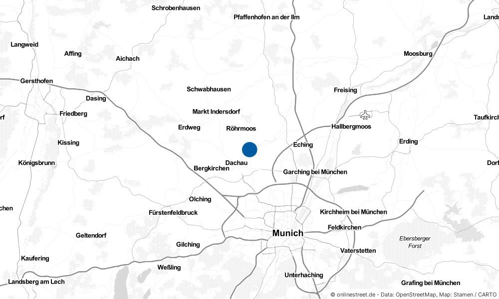 Karte: Wo liegt Hebertshausen?
