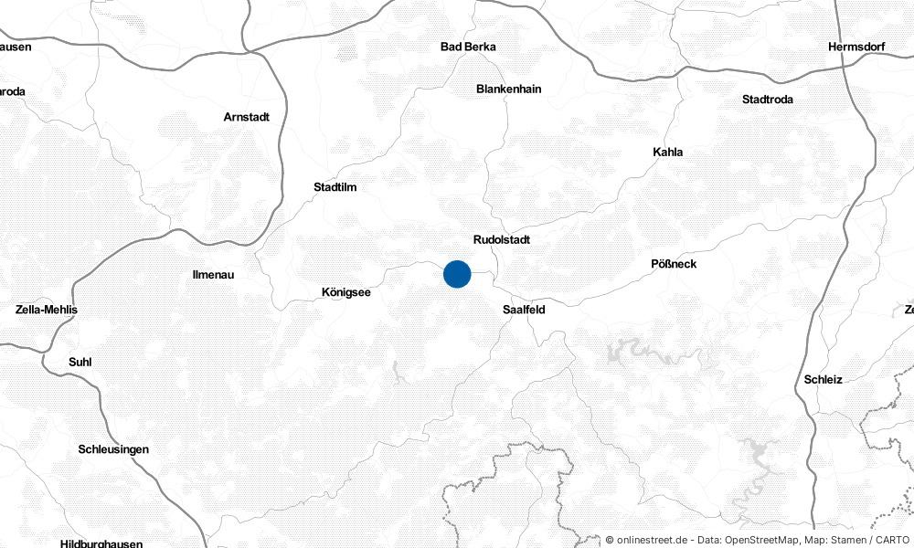 Karte: Wo liegt Bad Blankenburg?