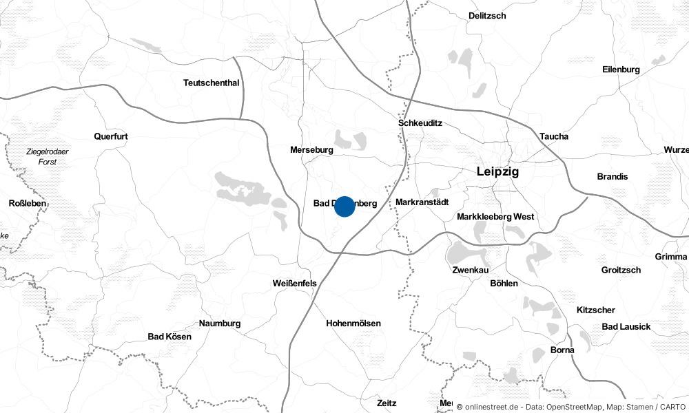 Karte: Wo liegt Bad Dürrenberg?