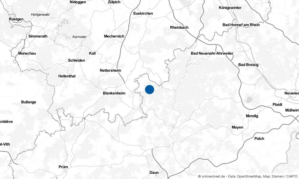 Karte: Wo liegt Wershofen?