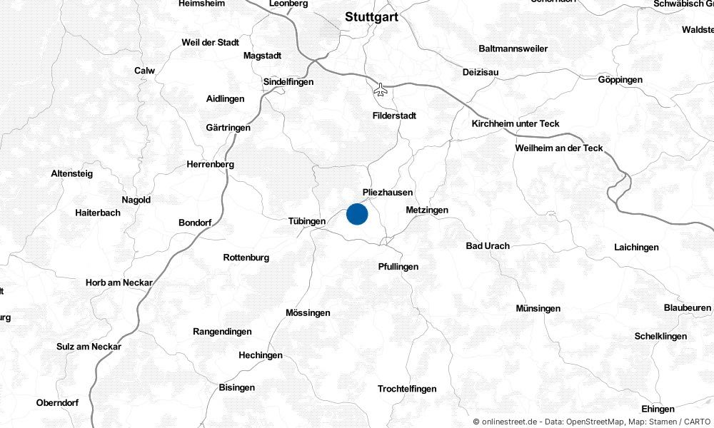 Karte: Wo liegt Kirchentellinsfurt?