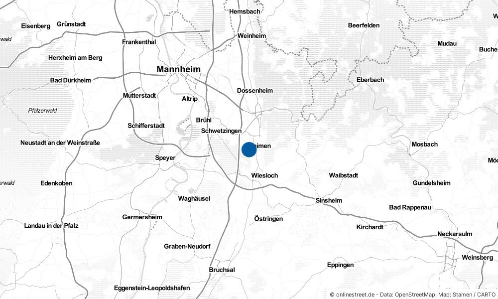 Sandhausen in Baden-Württemberg