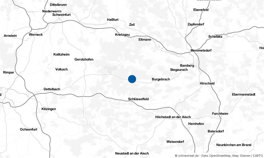 Karte: Wo liegt Burgwindheim?