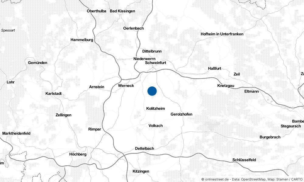 Karte: Wo liegt Röthlein?