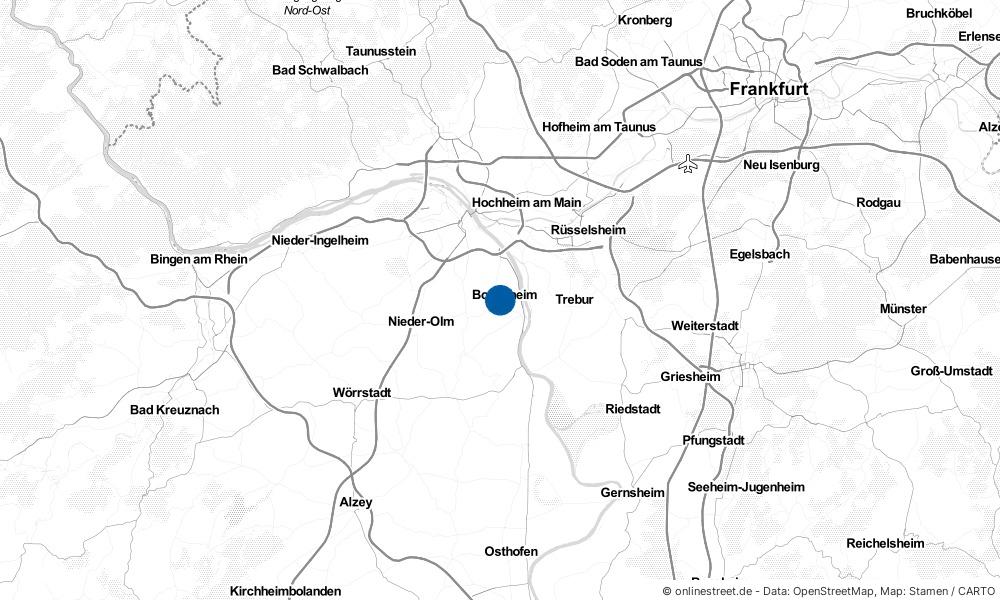 Karte: Wo liegt Bodenheim?