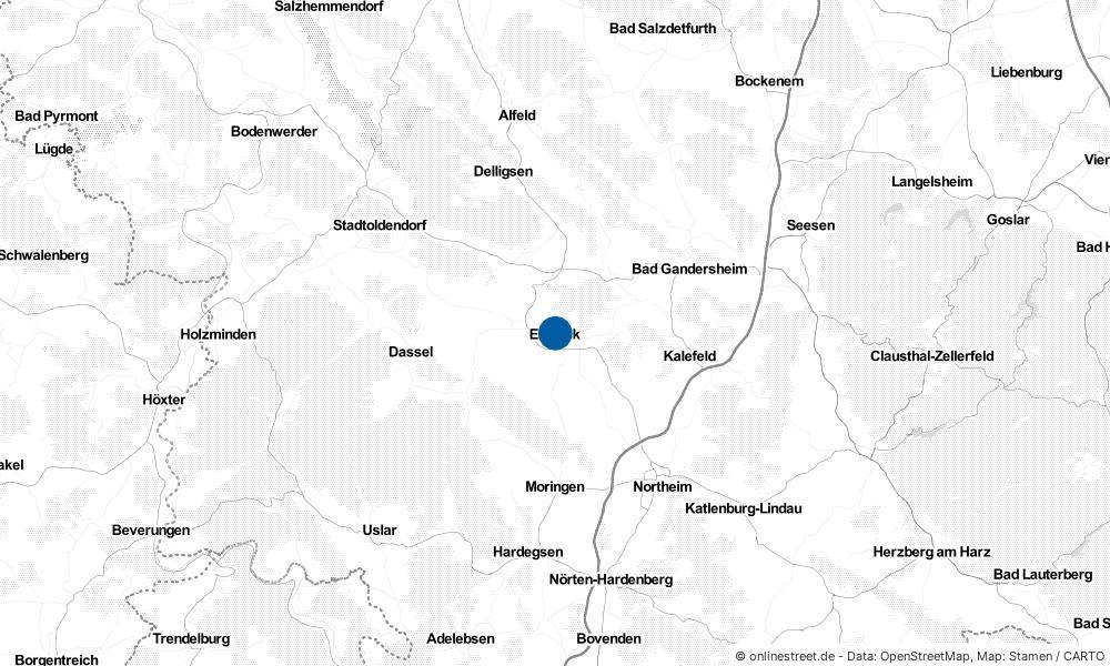 Karte: Wo liegt Einbeck?