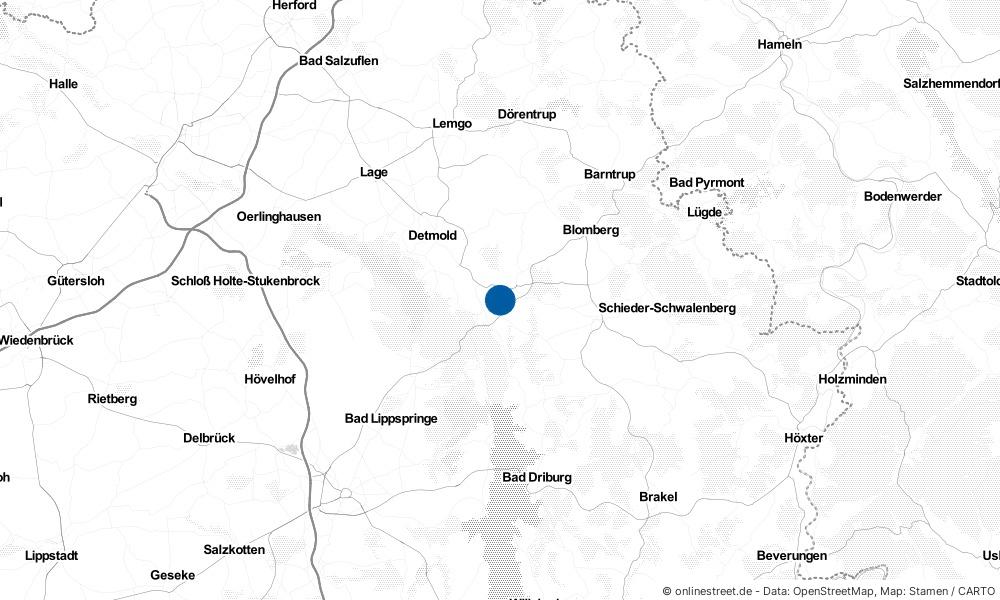 Karte: Wo liegt Horn-Bad Meinberg?