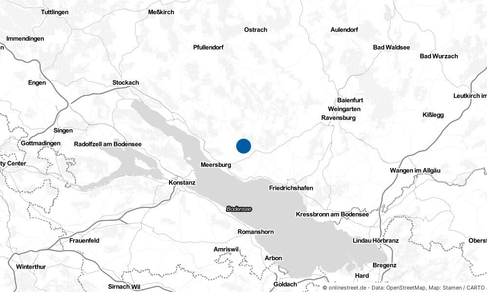 Karte: Wo liegt Bermatingen?