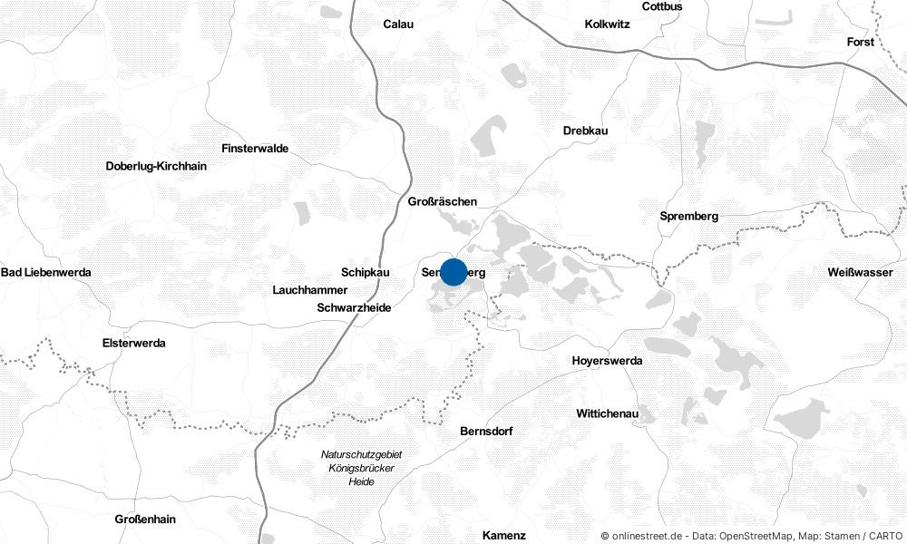 Karte: Wo liegt Senftenberg?