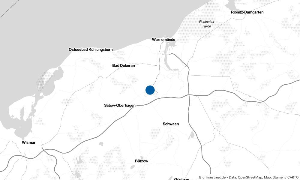Karte: Wo liegt Stäbelow?