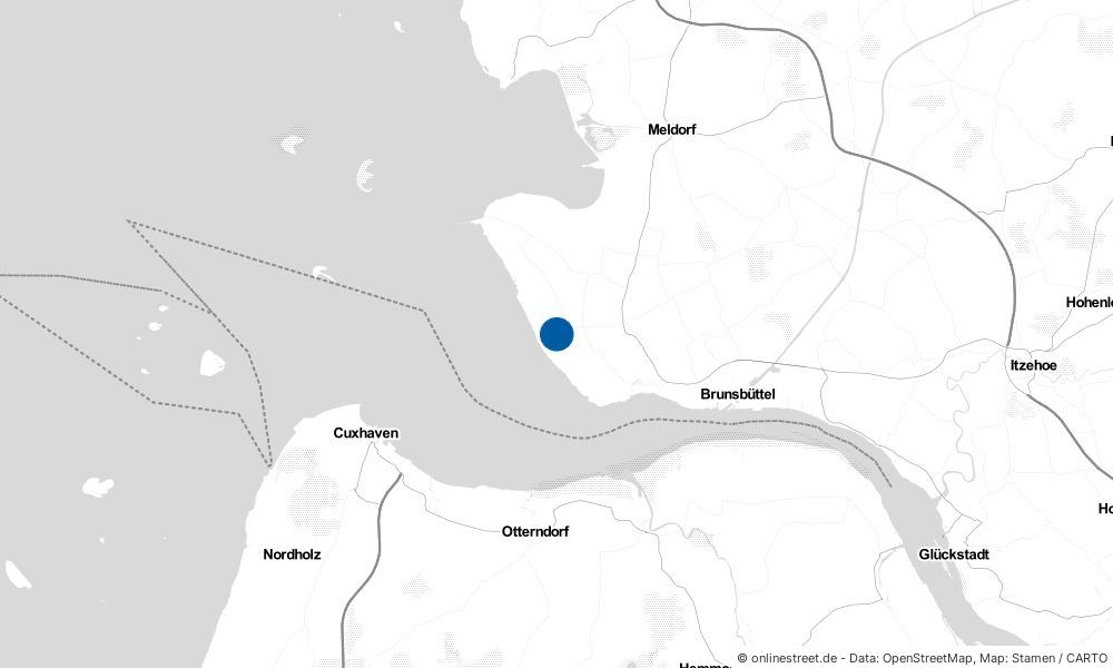 Karte: Wo liegt Kaiser-Wilhelm-Koog?