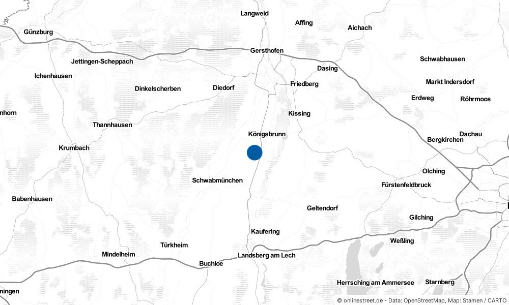 Karte: Wo liegt Oberottmarshausen?