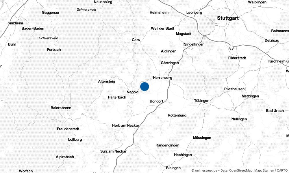 Karte: Wo liegt Jettingen?