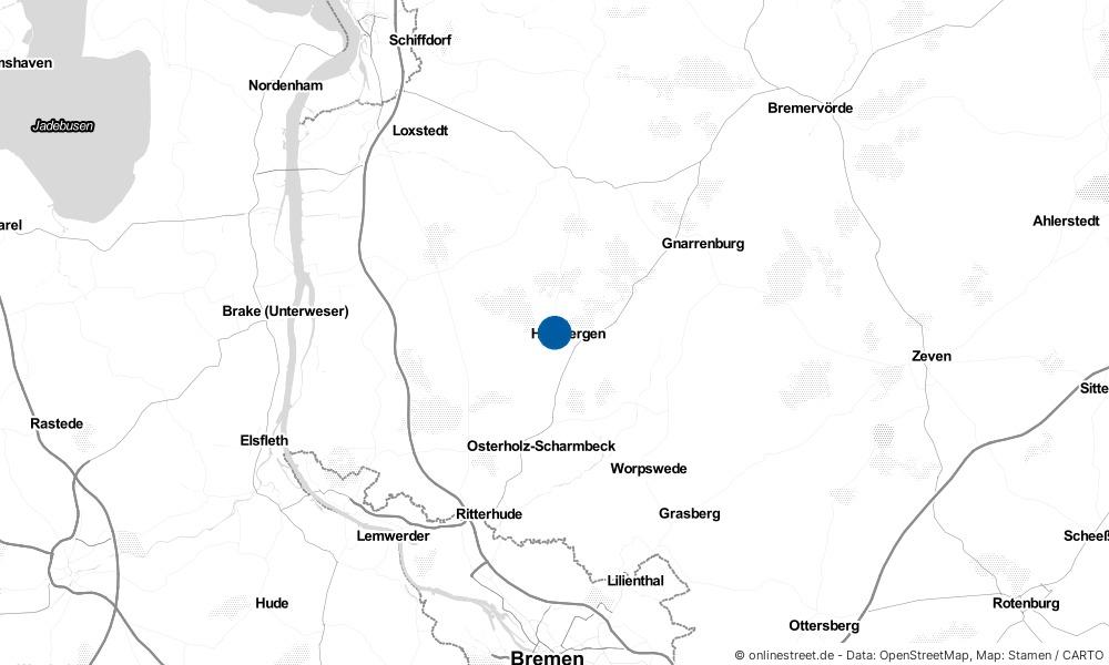 Karte: Wo liegt Hambergen?