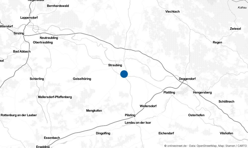 Karte: Wo liegt Aiterhofen?