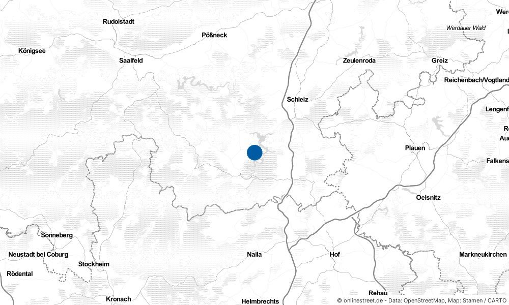 Karte: Wo liegt Saalburg-Ebersdorf?
