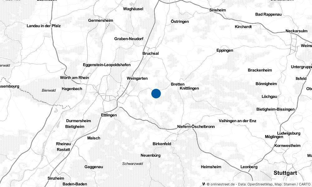 Karte: Wo liegt Walzbachtal?