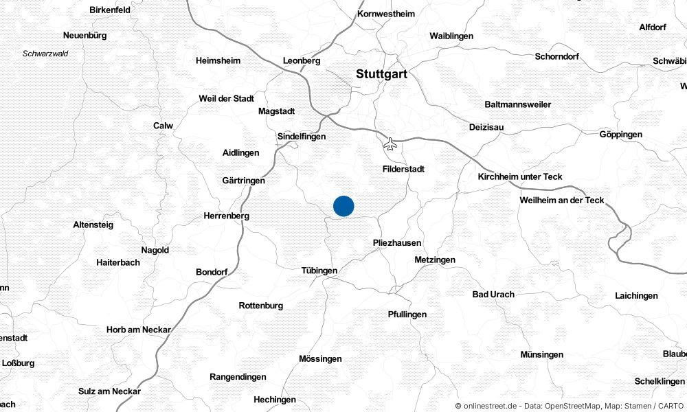 Karte: Wo liegt Dettenhausen?