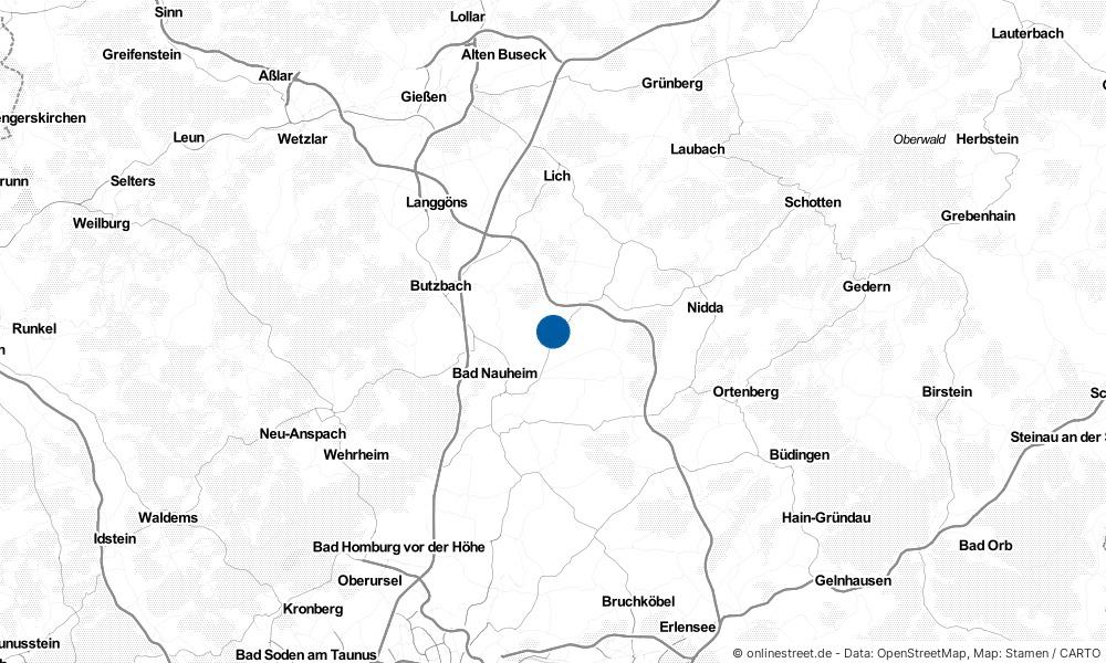 Karte: Wo liegt Wölfersheim?
