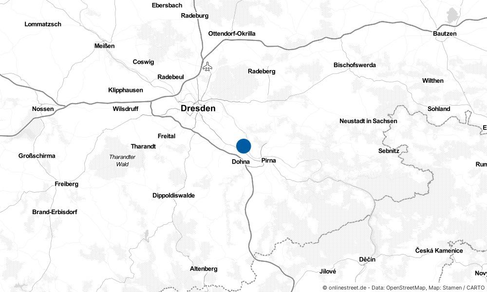 Karte: Wo liegt Heidenau?