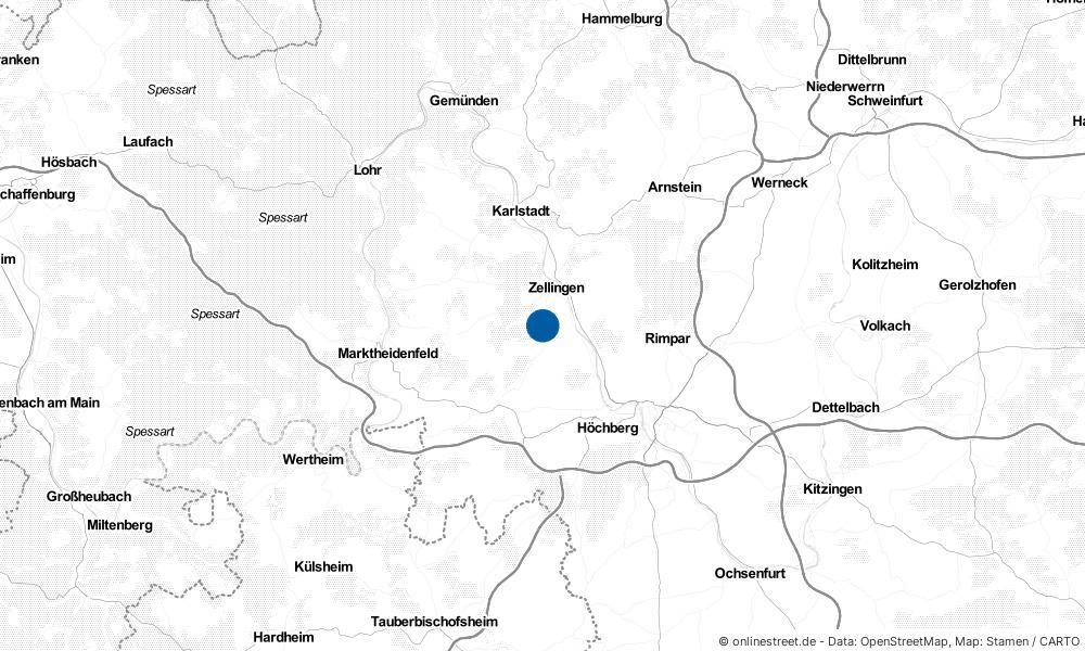 Karte: Wo liegt Leinach?