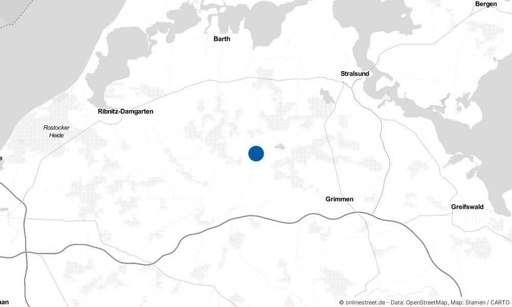 Karte: Wo liegt Millienhagen-Oebelitz?