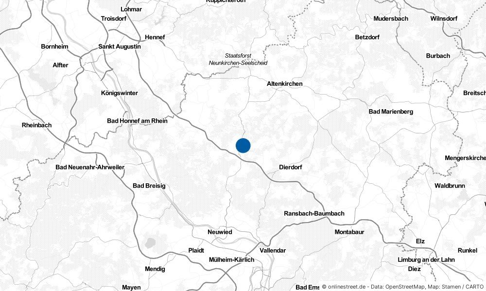 Karte: Wo liegt Horhausen?