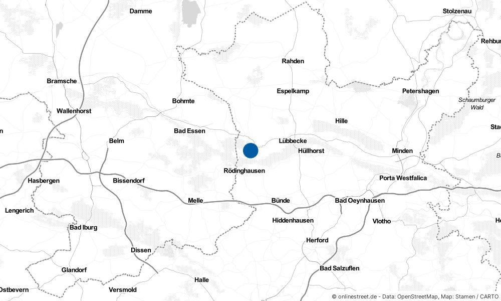 Karte: Wo liegt Preußisch Oldendorf?