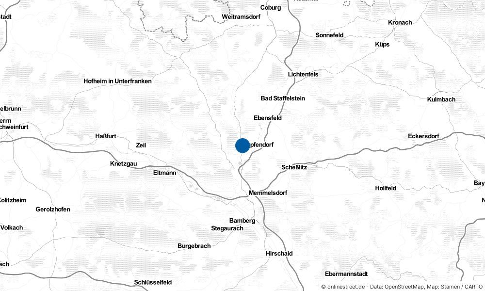 Karte: Wo liegt Rattelsdorf?