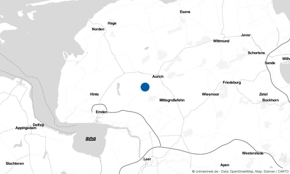Karte: Wo liegt Westerende-Kirchloog?