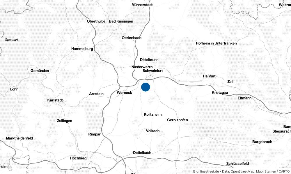 Karte: Wo liegt Grafenrheinfeld?