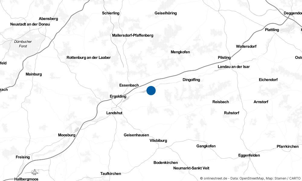 Karte: Wo liegt Niederaichbach?