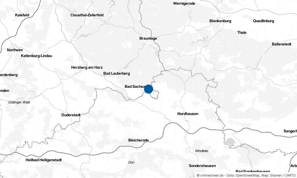 Karte: Wo liegt Walkenried?