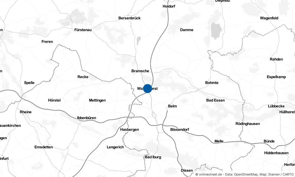 Karte: Wo liegt Wallenhorst?