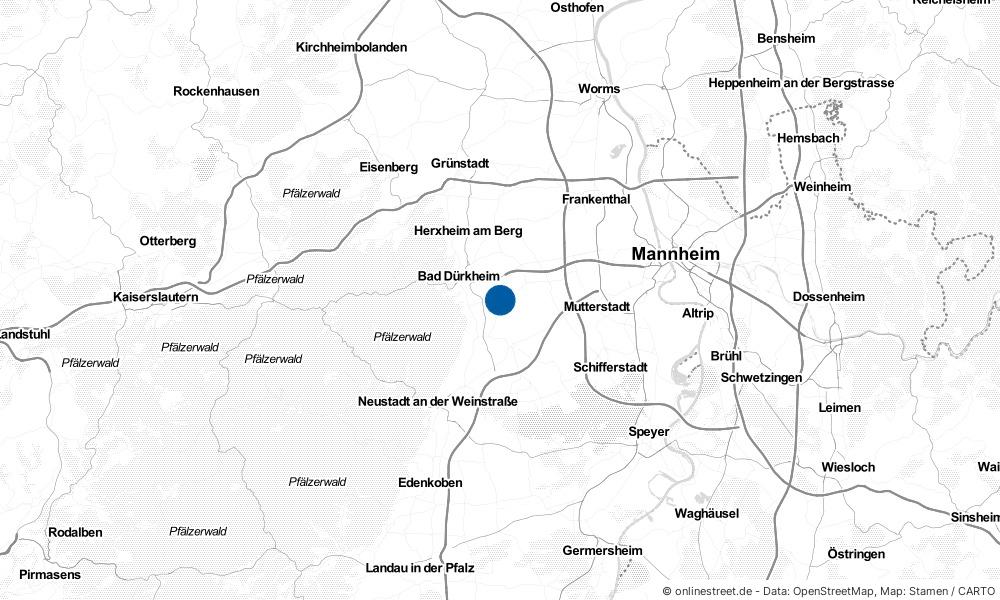 Karte: Wo liegt Friedelsheim?