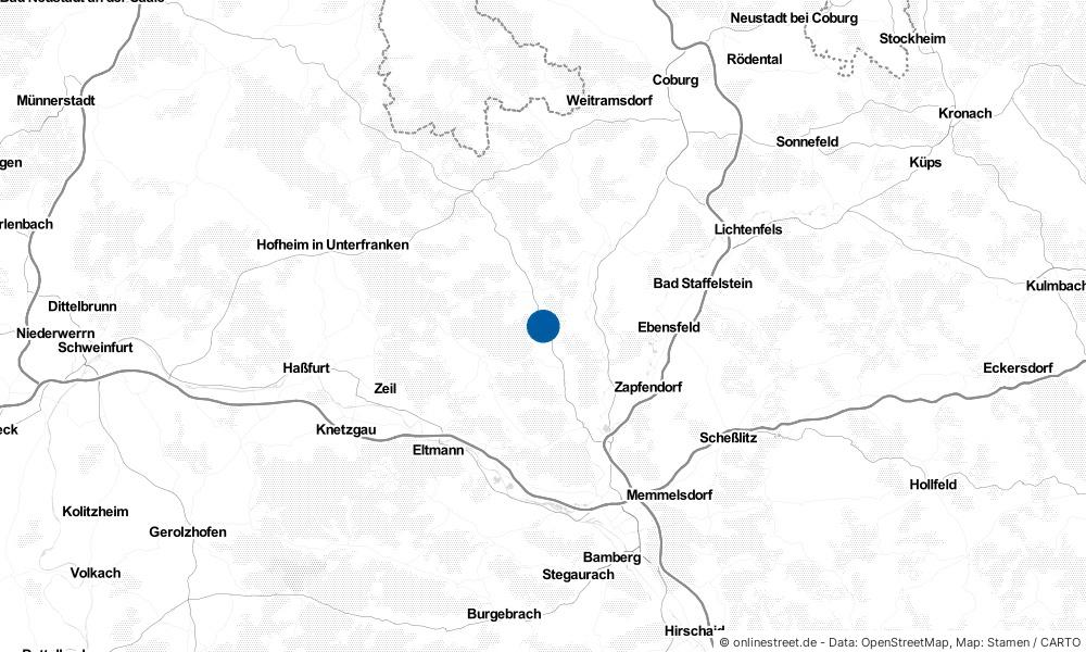 Karte: Wo liegt Rentweinsdorf?