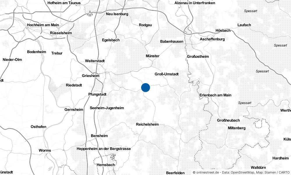 Karte: Wo liegt Reinheim?