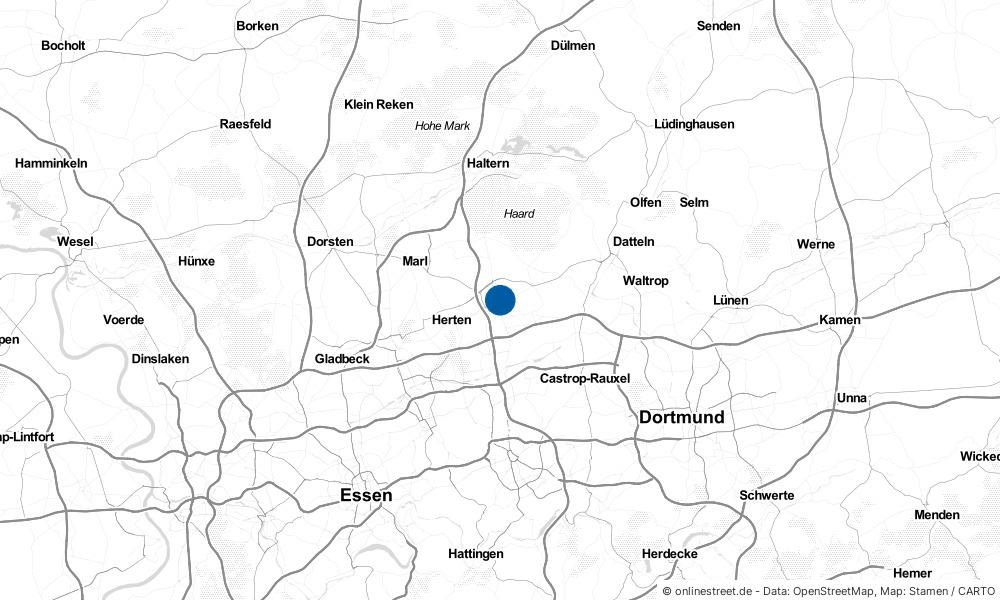 Karte: Wo liegt Recklinghausen?