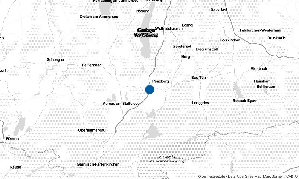 Karte: Wo liegt Sindelsdorf?