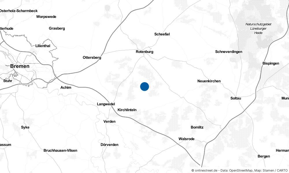 Karte: Wo liegt Kirchwalsede?