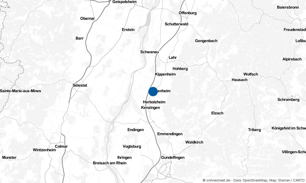 Karte: Wo liegt Ringsheim?