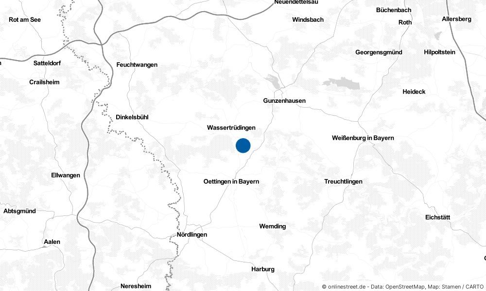 Karte: Wo liegt Auhausen?
