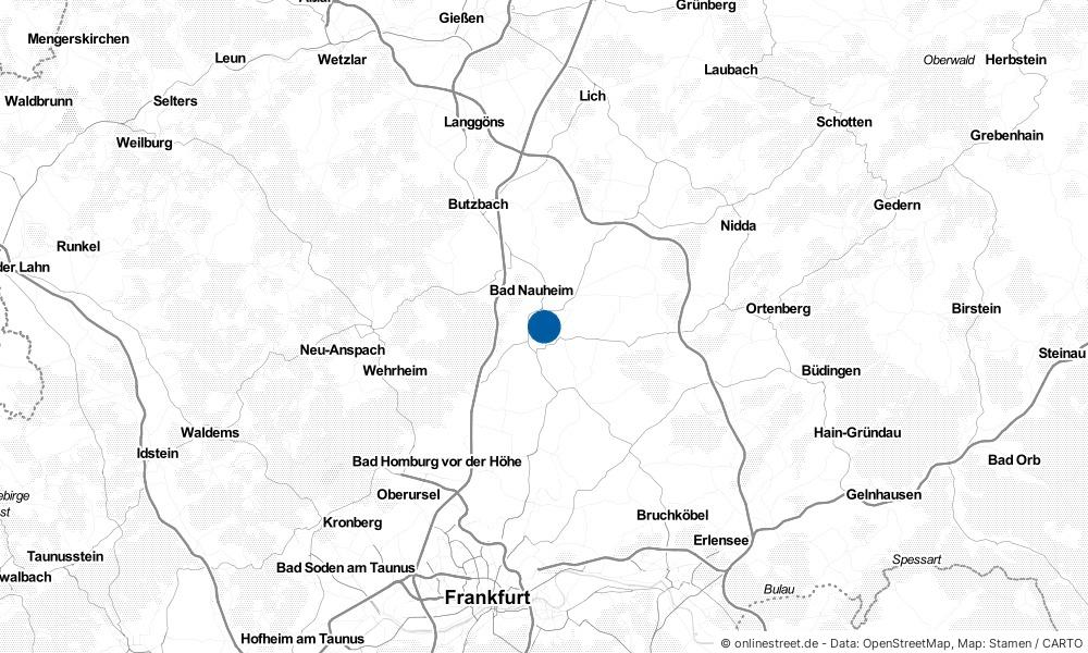 Karte: Wo liegt Friedberg?