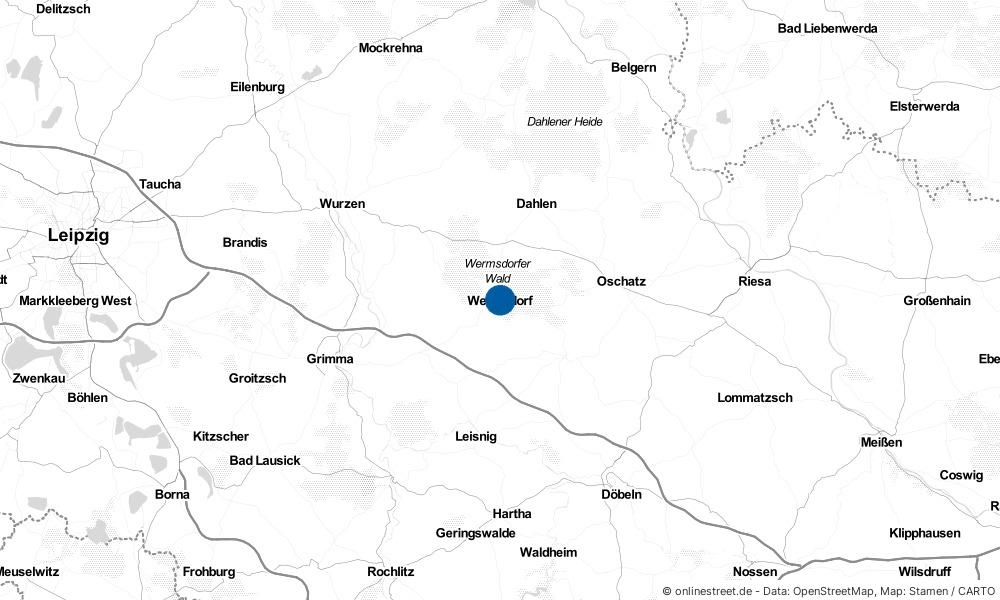 Karte: Wo liegt Wermsdorf?