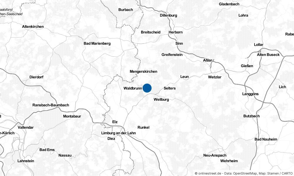 Karte: Wo liegt Merenberg?