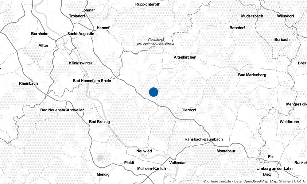 Karte: Wo liegt Niedersteinebach?