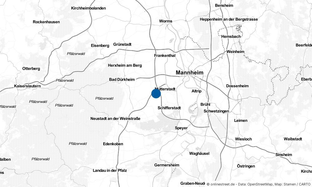 Karte: Wo liegt Dannstadt-Schauernheim?
