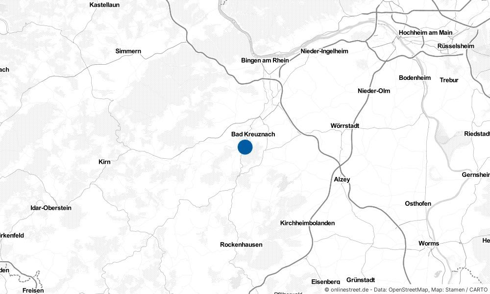 Karte: Wo liegt Bad Münster am Stein-Ebernburg?