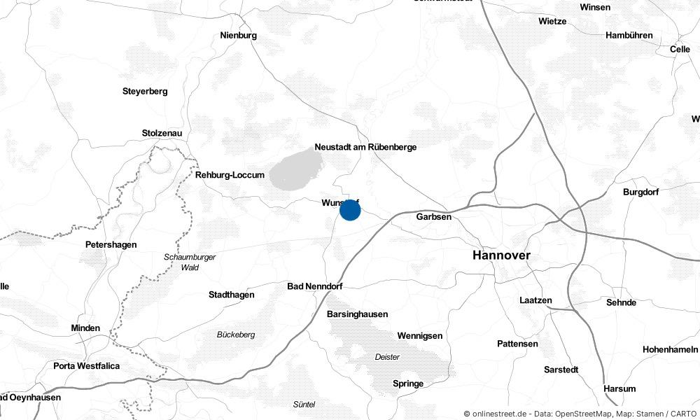 Karte: Wo liegt Wunstorf?