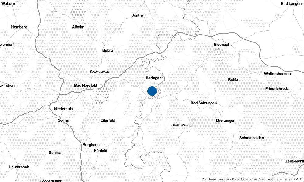 Karte: Wo liegt Philippsthal (Werra)?